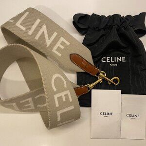 Celine Jacquard Wool Long Strap